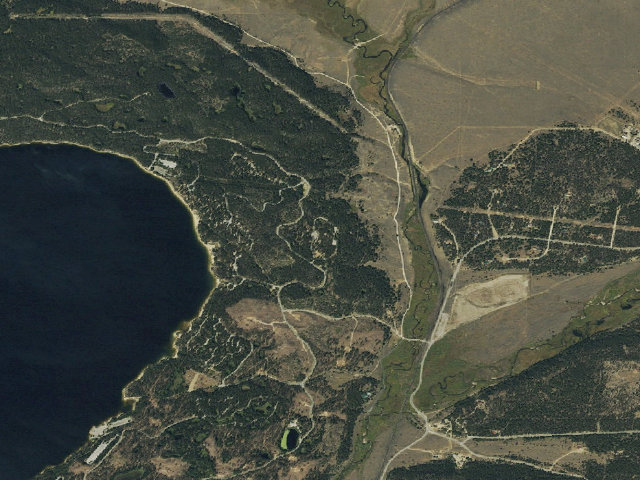 Aerial image of Printer Boy Campground