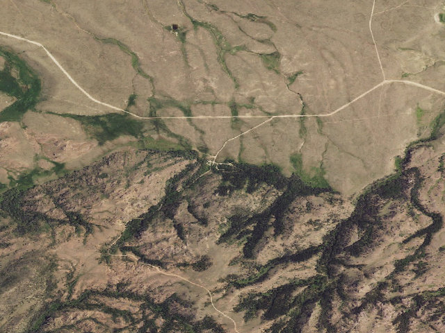 Aerial image of Prior Flat Campground
