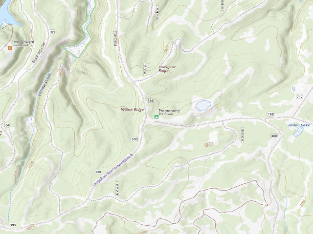 USGS topographic map of Promontory Pit Road