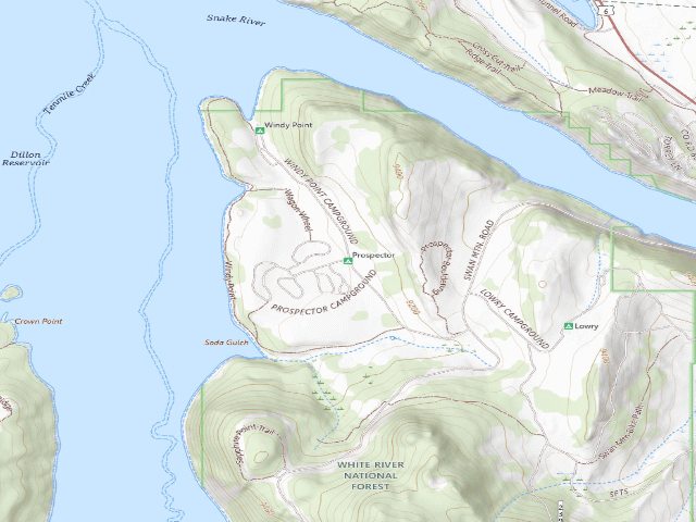 USGS topographic map of Prospector