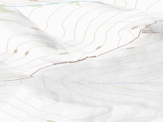 USGS topographic map of Ptarmigan Creek Shelter Cabin (Pinnell Mountain Trail)