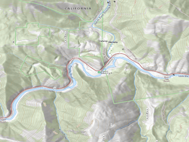 USGS topographic map of Public camping area