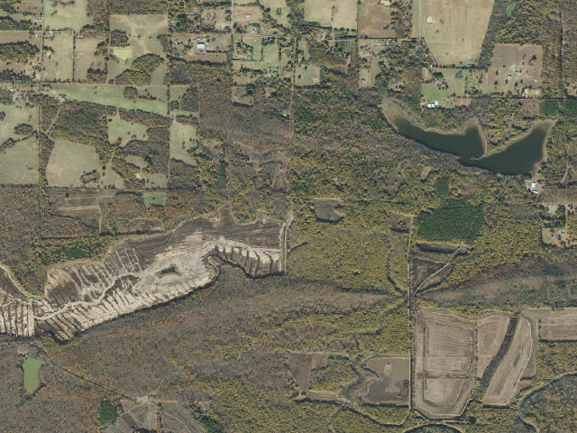 Aerial image of Pullen Pond #1 Camping Area