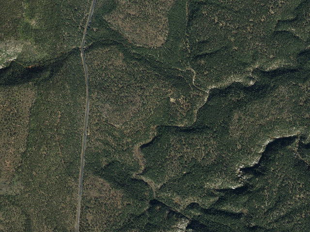 Aerial image of Pumphouse Wash (FR 237) Dispersed Camping Area
