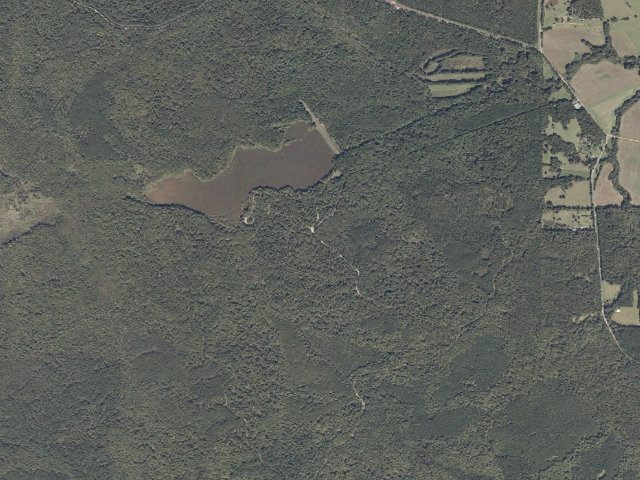 Aerial image of Puskus Lake