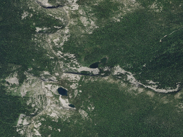 Aerial image of Pyramid Lake