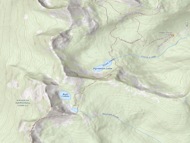 USGS topographic map of Pyramid Lake