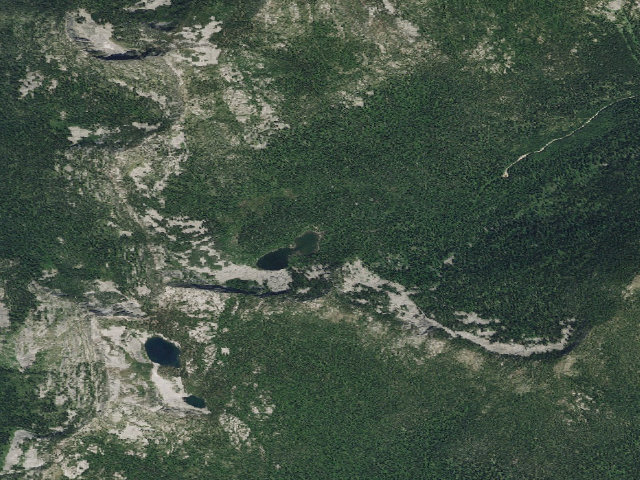Aerial image of Pyramid Lake