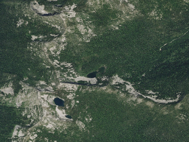 Aerial image of Pyramid Lake