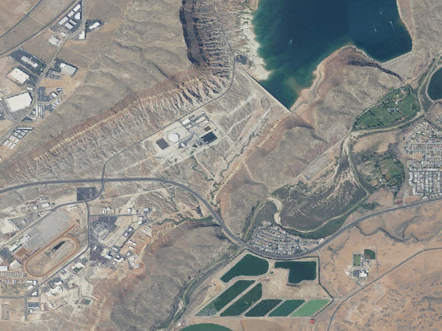 Aerial image of Quail Creek Reservoir Designated Dispersed Camping Area
