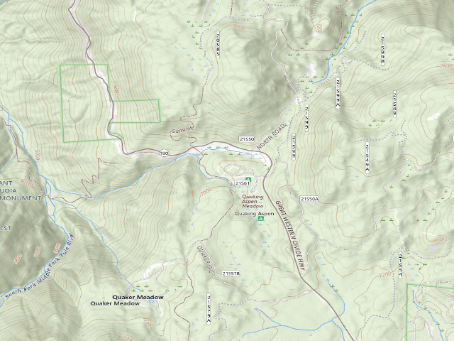 USGS topographic map of Quaking Aspen