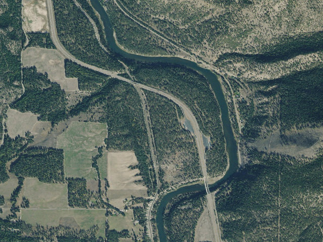 Aerial image of Quartz Flat Campground