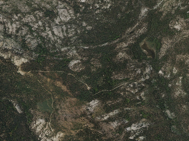 Aerial image of Quartz Mountain