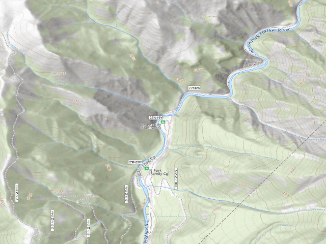 USGS topographic map of Queen Lily (Family Cg)