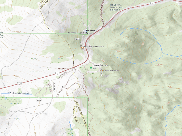 USGS topographic map of Quigley Group Use Site