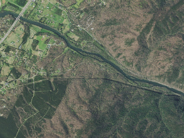 Aerial image of Quinn Springs Campground