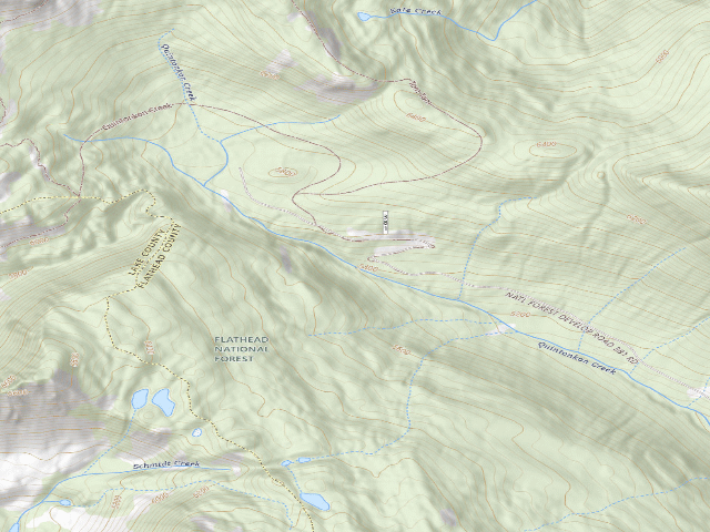 USGS topographic map of Quintonkon Cr #1