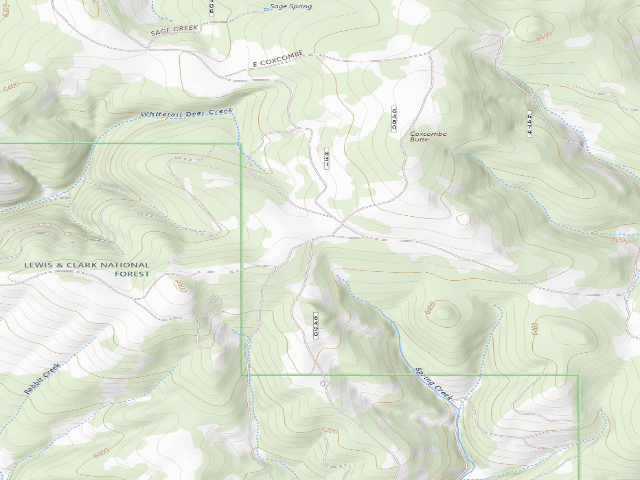 USGS topographic map of Rabbit Creek Rd 6490-1
