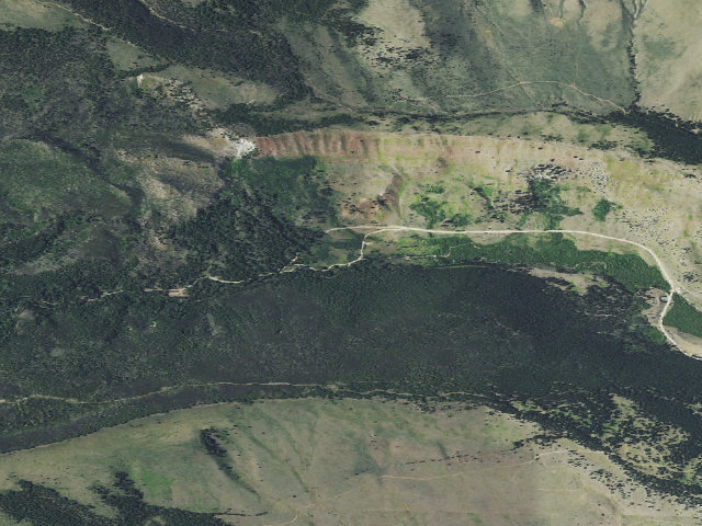 Aerial image of Racetrack Campground