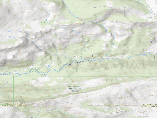 USGS topographic map of Racetrack Creek-009