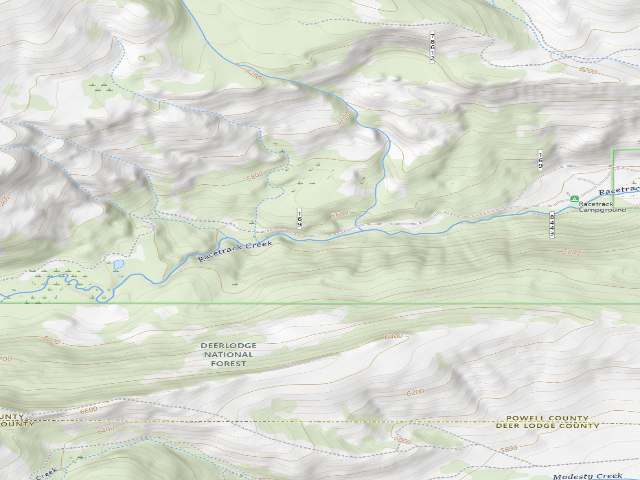 USGS topographic map of Racetrack Creek-010