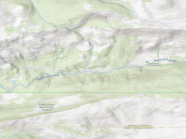 USGS topographic map of Racetrack Creek-013