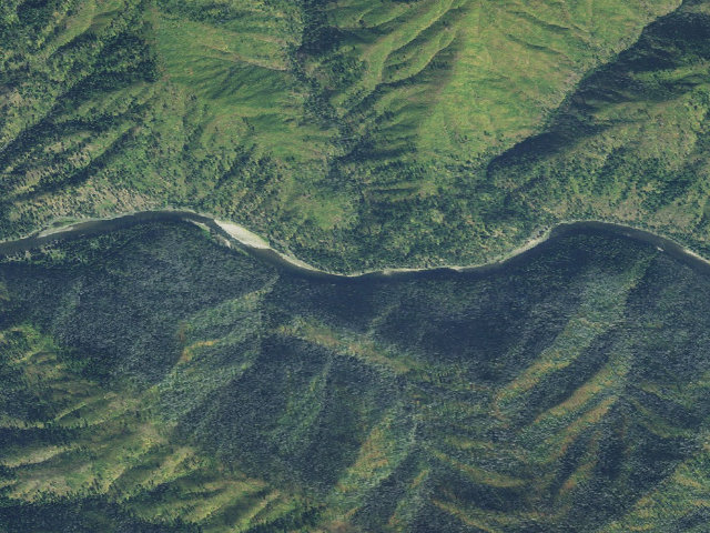Aerial image of Rackliff Campground