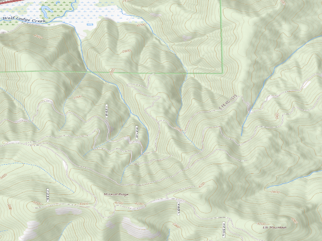 USGS topographic map of Rad 1575 Site 3