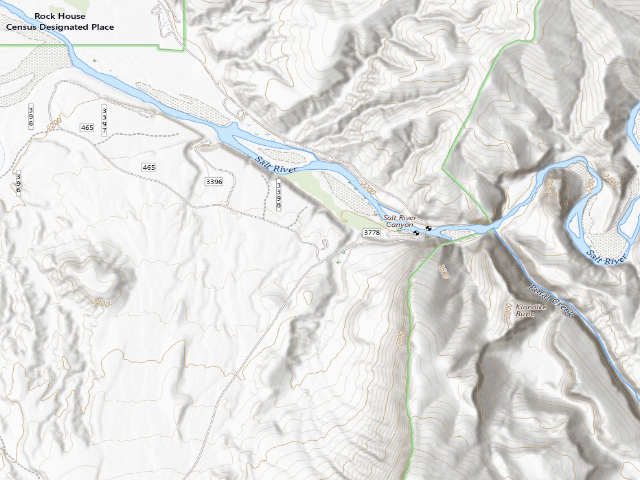 USGS topographic map of Raftzer Take-Out Dispersed