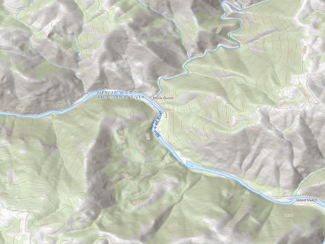 USGS topographic map of Railroad Flat Campground