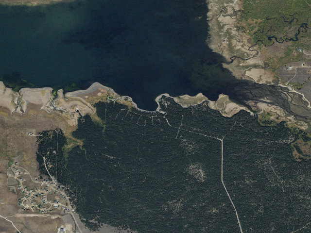 Aerial image of Rainbow Point Campground
