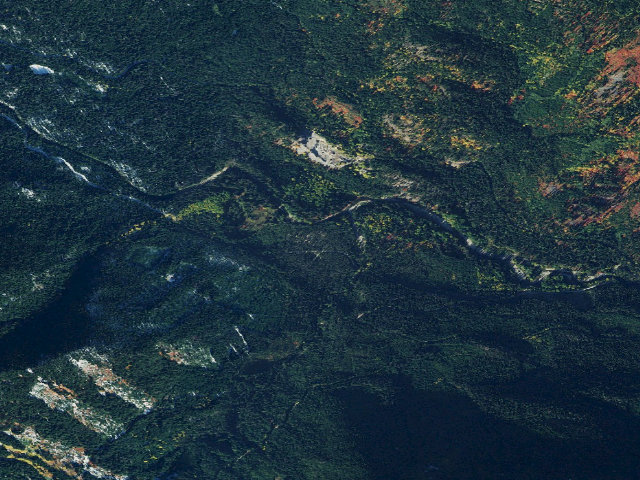 Aerial image of Rainy Creek
