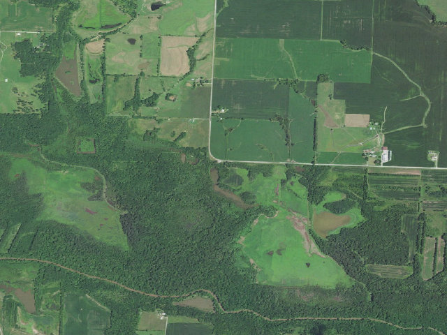 Aerial image of Ralph and Martha Perry Memorial Conservation Area