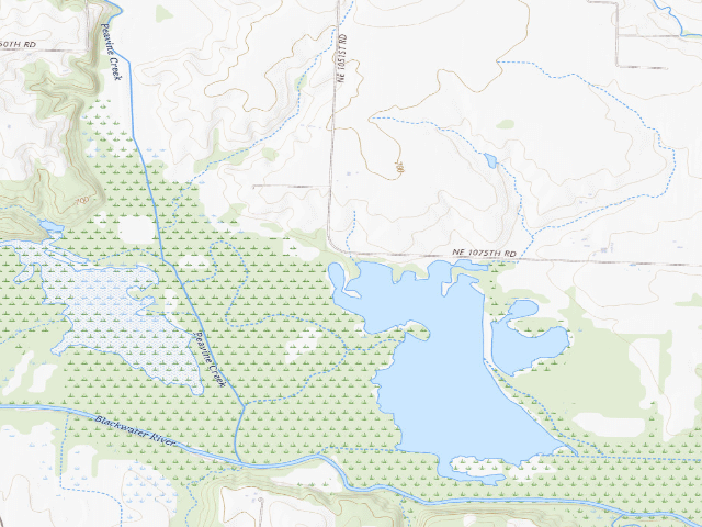 USGS topographic map of Ralph and Martha Perry Memorial Conservation Area