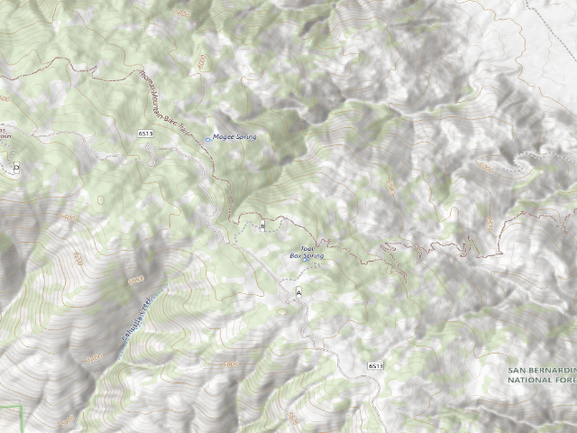 USGS topographic map of Ramona Campground