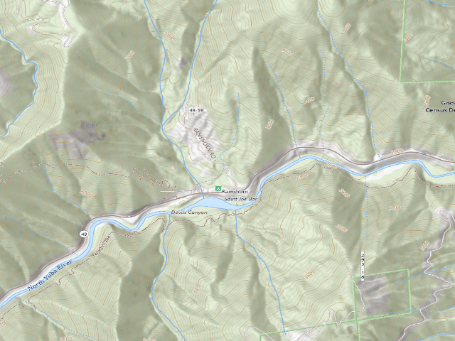 USGS topographic map of Ramshorn
