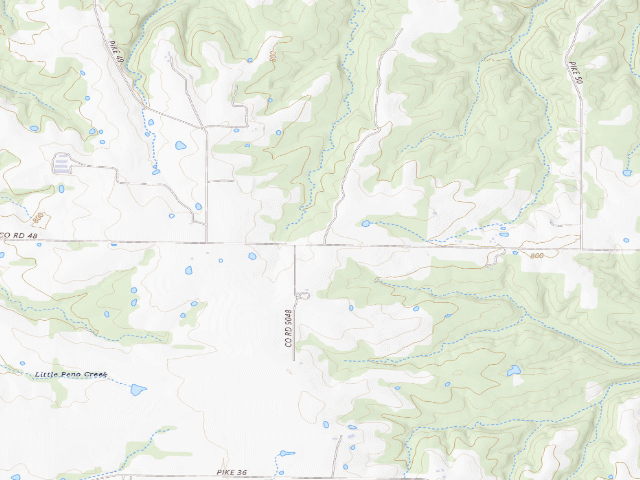 USGS topographic map of Ranacker Conservation Area