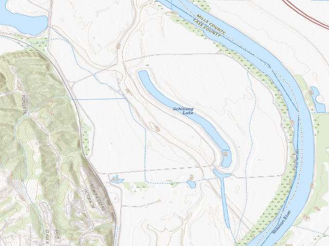 USGS topographic map of Randall W. Schilling WMA