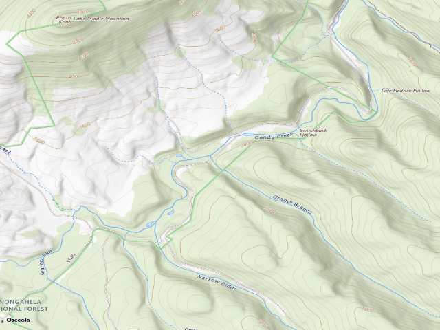 USGS topographic map of Randolph County