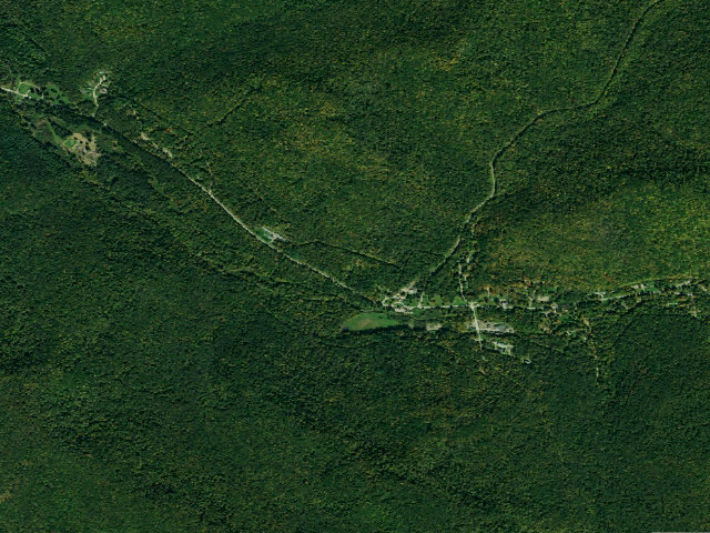 Aerial image of Ranger Cabins