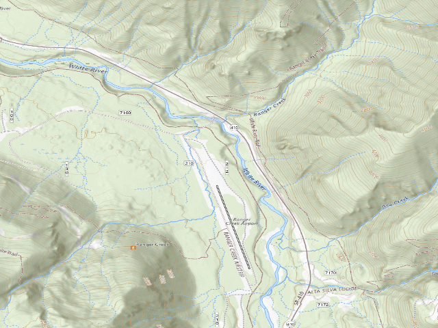 USGS topographic map of Ranger Creek Campground