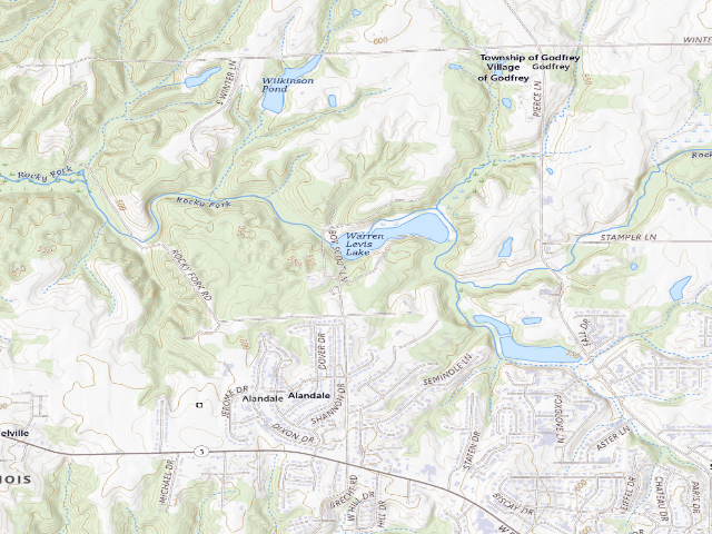 USGS topographic map of Ranger