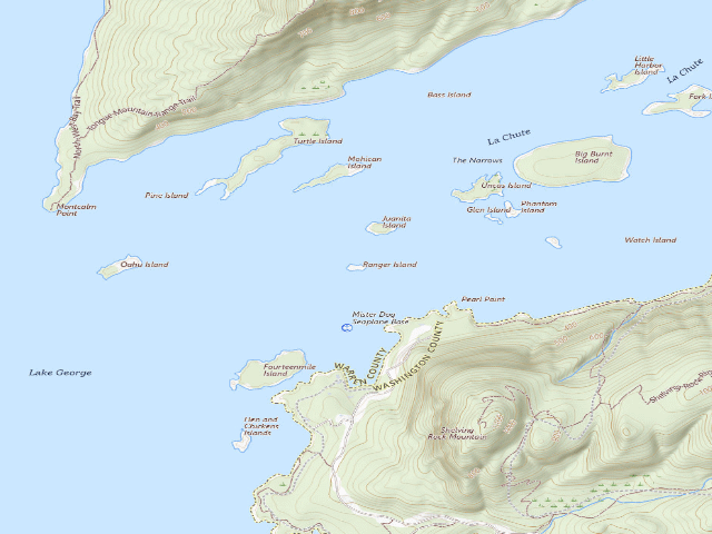 USGS topographic map of Ranger Island