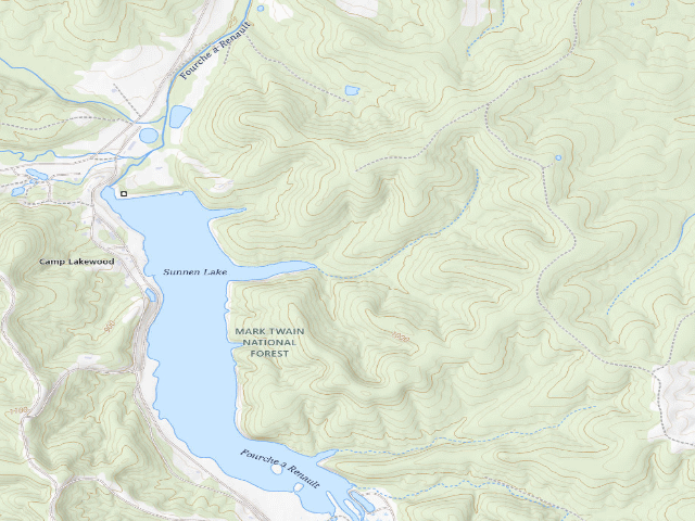 USGS topographic map of Ranger Site