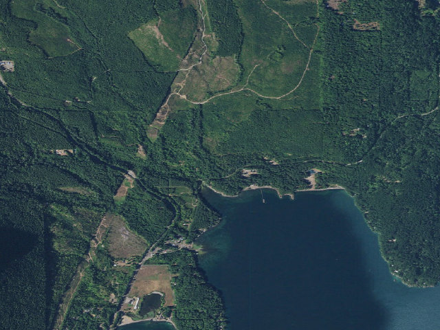 Aerial image of Rangers Cabin