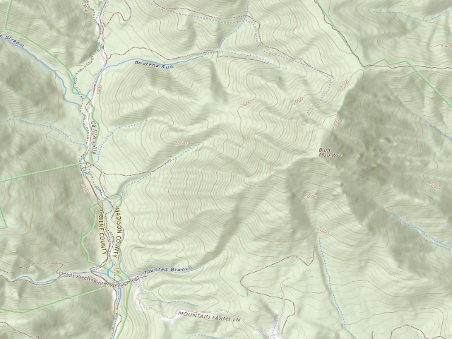 USGS topographic map of Rapidan WMA