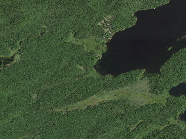 Aerial image of Raquette Lake-Sucker Brook Bay Campsite [DEC #19375] (Pigeon Lake Wilderness)