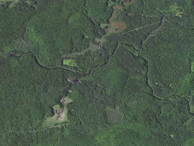 Aerial image of Rat River Bridge Dispersed