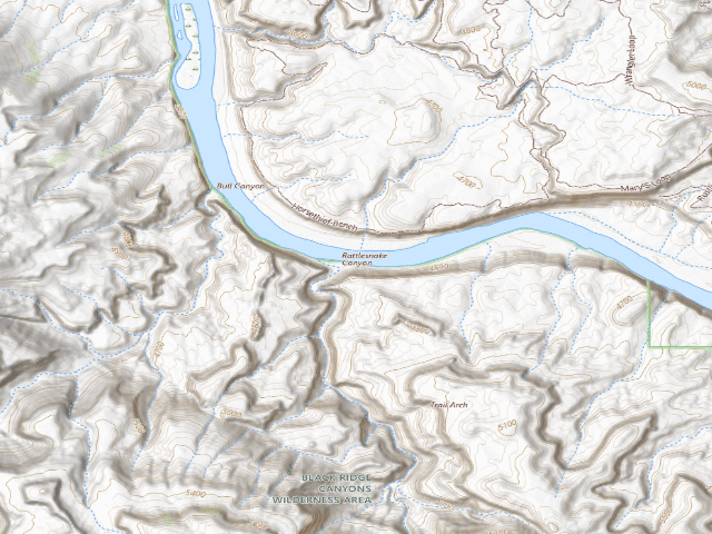 USGS topographic map of Rattlesnake