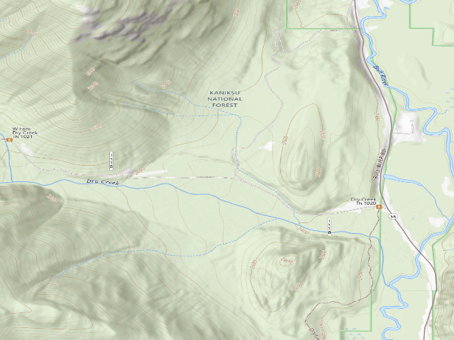 USGS topographic map of Rd 1118A Site 1